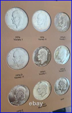 Dansco 8176 Eisenhower Ike Dollar Complete Set 1971-1978 With Proofs 32 Coins