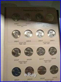 Dansco US Presidential Dollar Coin Date Set 2007-2016. COMPLETE WITH ALL COINS