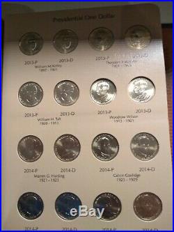 Dansco US Presidential Dollar Coin Date Set 2007-2016. COMPLETE WITH ALL COINS