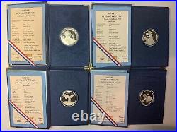 Disney Rarities Mint Complete Set of all 4 1oz 999 Silver Coin Medallions