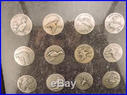 Ducks Unlimited Silver Medal Complete Set of 20 by Larry Toschik