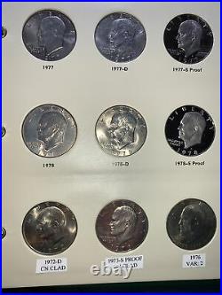 EISENHOWER DOLLARS Complete Set+ 1971-1978 in Littleton Proof & Business Strikes