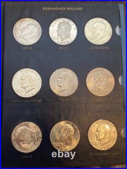 Eisenhower Dollar BOOK Lot COMPLETE SET 32 Coins