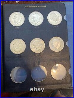 Eisenhower Dollar BOOK Lot COMPLETE SET 32 Coins