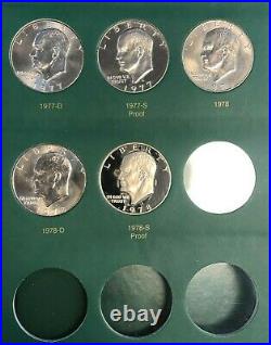 Eisenhower Dollar Complete BU Set in Coin Collector Album