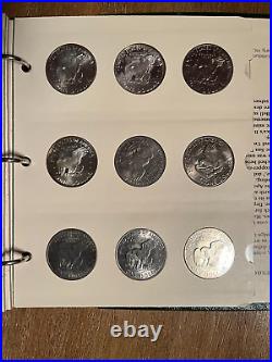 Eisenhower Silver Dollar Set with Proofs in Littleton Album Complete