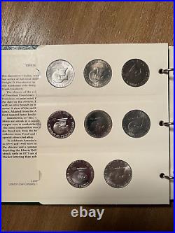 Eisenhower Silver Dollar Set with Proofs in Littleton Album Complete