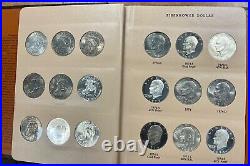 Eisenhower dollar Complete Set of 32 BU, PDS Proofs & Silver 1971-1978 DANSCO