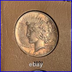 Exceptional Peace Dollar Complete Set, 1921-1935, Some Toned, Very High Grade