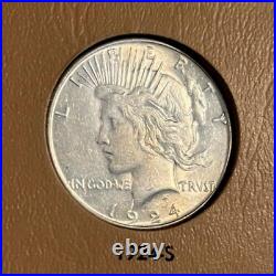 Exceptional Peace Dollar Complete Set, 1921-1935, Some Toned, Very High Grade