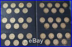 Fine Complete Set 1932-1964 Silver Washington Quarters Album Great Key Coins