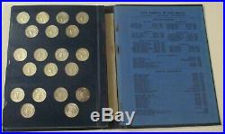 Fine Complete Set 1932-1964 Silver Washington Quarters Album Great Key Coins