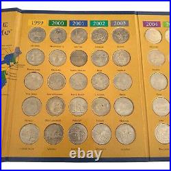 First State Quarters United States Collector's Map 1999-2008 Complete Set Used