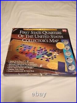First State Quarters of The US Collectors Map 99-08 Commemorative Coins COMPLETE