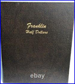 Franklin Half Dollar 1948-1963 Complete SILVER Set in Dansco Album Nice