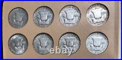 Franklin Half Dollar 1948-1963 Complete SILVER Set in Dansco Album Nice