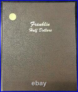 Franklin Half Dollar AU/BU complete set 35 Coins 1948-63 Dansco album
