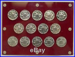 Franklin Half Dollar Proof Complete Set 1950-1963 14 Coins #100419-15d