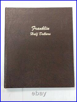Franklin Half Dollar Set Complete in Dansco Album 1948-63 Uncirculated M109