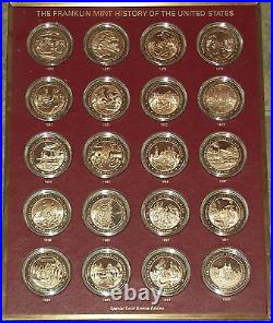 Franklin Mint History Of The United States-200 Bronze Coins Complete Set-1776