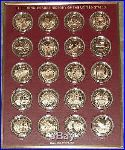 Franklin Mint History Of The United States-200 Bronze Coins Complete Set-1776