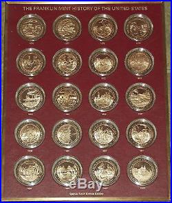 Franklin Mint History Of The United States-200 Bronze Coins Complete Set-1776