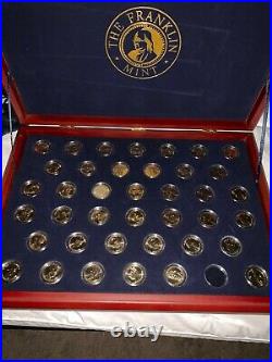 Franklin Mint Presidential $1 Coin Collection P COMPLETE SET
