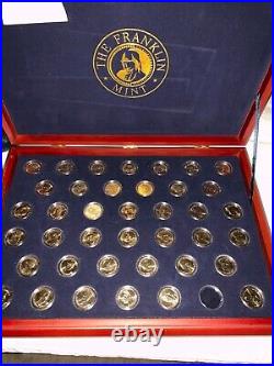 Franklin Mint Presidential $1 Coin Collection P COMPLETE SET