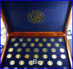 Franklin Mint Presidential $1 Complete Set 39 Proof Coins With Quality Csse