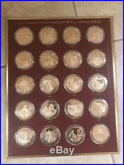 Franklin Near Mint History Of The United States 200 Bronze Coin Complete Set