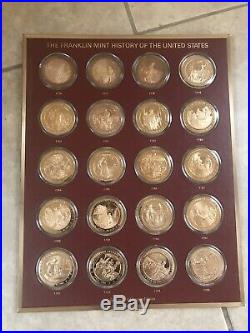 Franklin Near Mint History Of The United States 200 Bronze Coin Complete Set