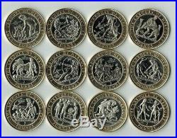 Gibraltar 2 Pounds 1997-2000 Labors of Hercules Complete Set