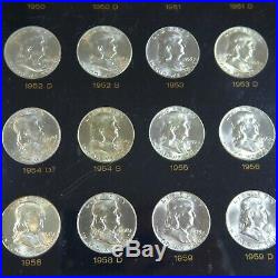 Gorgeous Complete Set of BU Uncirculated Franklin Half Dollars 1948-1963