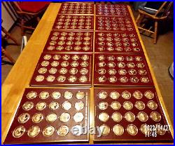 History Of The United States 200 BRONZE Coins Complete Set Franklin Mint