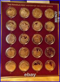 History Of The United States 200 BRONZE Coins Complete Set Franklin Mint