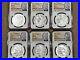 In hand 2021 Morgan Silver Dollars & Peace NGC 5 MS69 + 1 MS70 6 complete Set