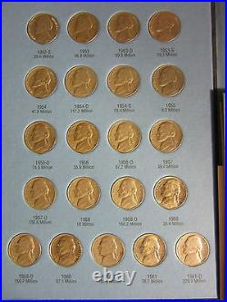 JEFFERSON NICKEL SET COMPLETE 1938-2015 PDS 174 COINS new folders BU 50-D