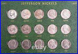 Jefferson Nickel Complete BU MS UNC P & D Set 1938 1988 Silver vintage whitman