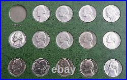 Jefferson Nickel Complete BU MS UNC P & D Set 1938 1988 Silver vintage whitman