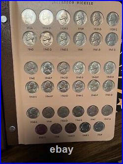 Jefferson Nickel Complete set with BU War Nickels, 38ds, 39d, 50d