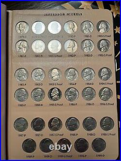 Jefferson Nickel Complete set with BU War Nickels, 38ds, 39d, 50d