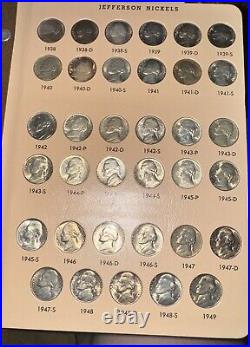 Jefferson Nickel Set 1938-2021 Complete With Proofs 193 Coins Many Uncirculated EX