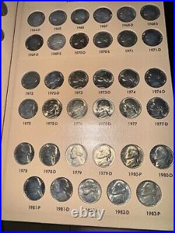 Jefferson Nickel Set 1938-2021 Complete With Proofs 193 Coins Many Uncirculated EX