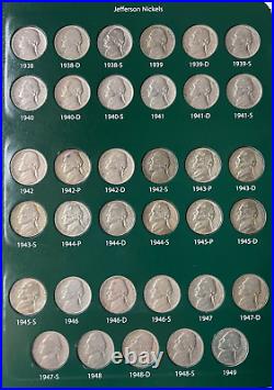 Jefferson Nickels Including Proof Issues 1938-2002 Complete Set Intercept Shield