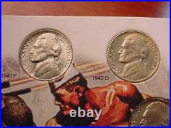 Jefferson Silver War Nickel Magnificent Bu Complete 11 Coin Set In Holder! #1000