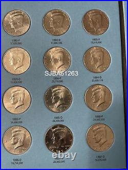 Kennedy Half Dollar COMPLETE Set 1964-2003 71 Old US Coins with 7 SILVER coins