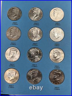Kennedy Half Dollar Complete Set of 36 P&D Coins 2004-2021 UNCIRCULATED COINS