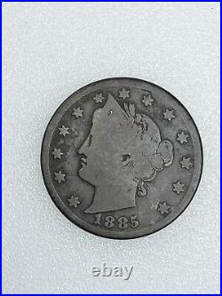 Liberty V Nickel 34 Coin Complete Set Dansco Album 1885,1886,1912S & Racketeer