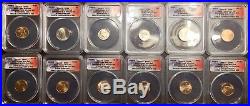 Limited 2009 ANACS SP69 Complete P&D 36 Coin Set Only 492 Ever Produced