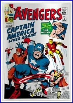 Marvel Comics Complete Set Of (5) Silver Foils Amazing Fantasy Hulk Avengers